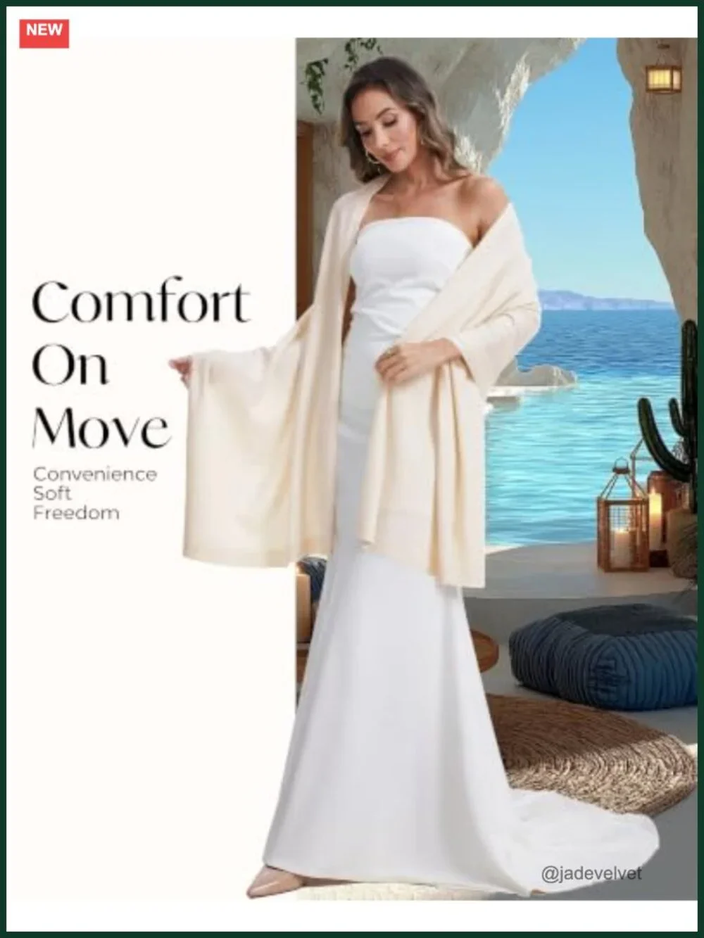 Women's Oversized Cashmere-Like Pashmina Shawl Wrap Winter Bridal Wedding